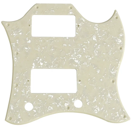 Custom For US Gibson SG Standard Style Guitar Pickguard,1 Ply Cream Pearl
