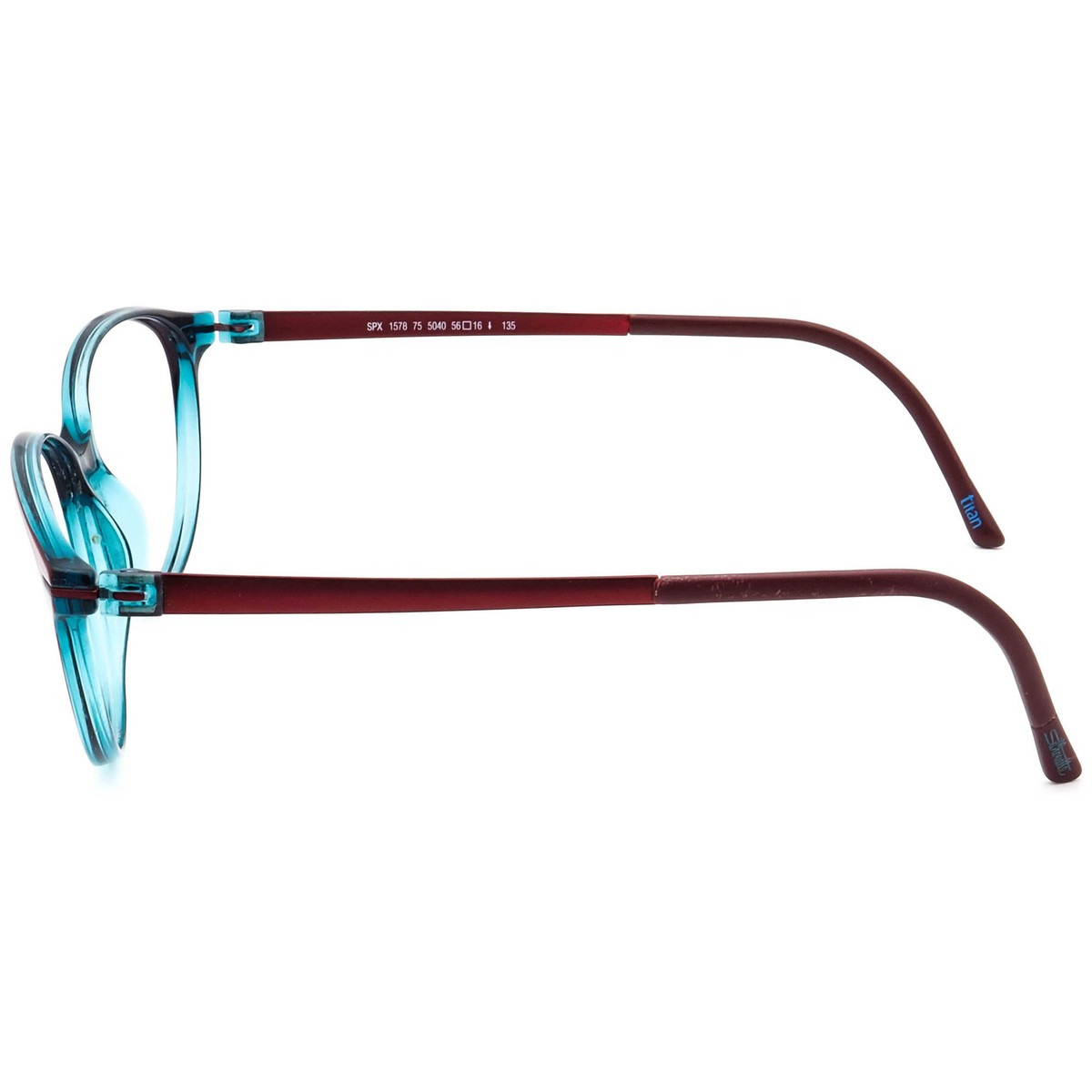 Silhouette Eyeglasses SPX 1578 75 5040 Titan Burgundy/Blue 
