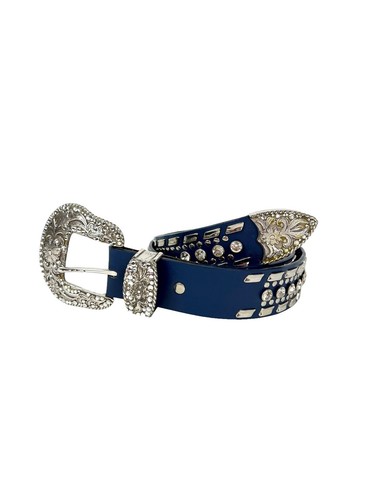 Nocona cross zebra animal hair western cowgirl belt Nocona MediumZebra Cross Leather Hair Calf Crystal Black  main image 3