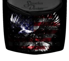 American USA Flying Spirit Bald Eagle Truck Car Vinyl Decal Graphic Hood Wrap