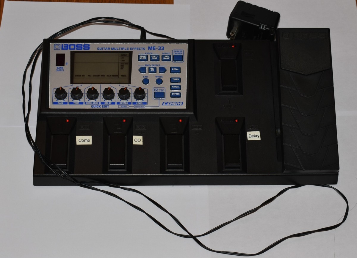 ギター ME-33 Guitar Multi Effects Boss Boss Me-33 Guitar Multi Effects Pedal ME33 for sale online
