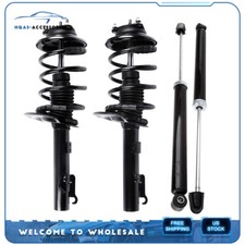For 2006-2007 Ford Focus 2 Front Complete Struts And 2 Rear Absorber Shocks