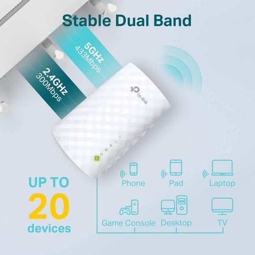 WiFi Extender - 1,200 Sq.ft Coverage, 20 Devices, Dual Band, Access Point Mode - Picture 7 of 12