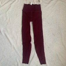 Fabletics Women's High-Waisted SculptKnit Legging Burgundy Small NWT