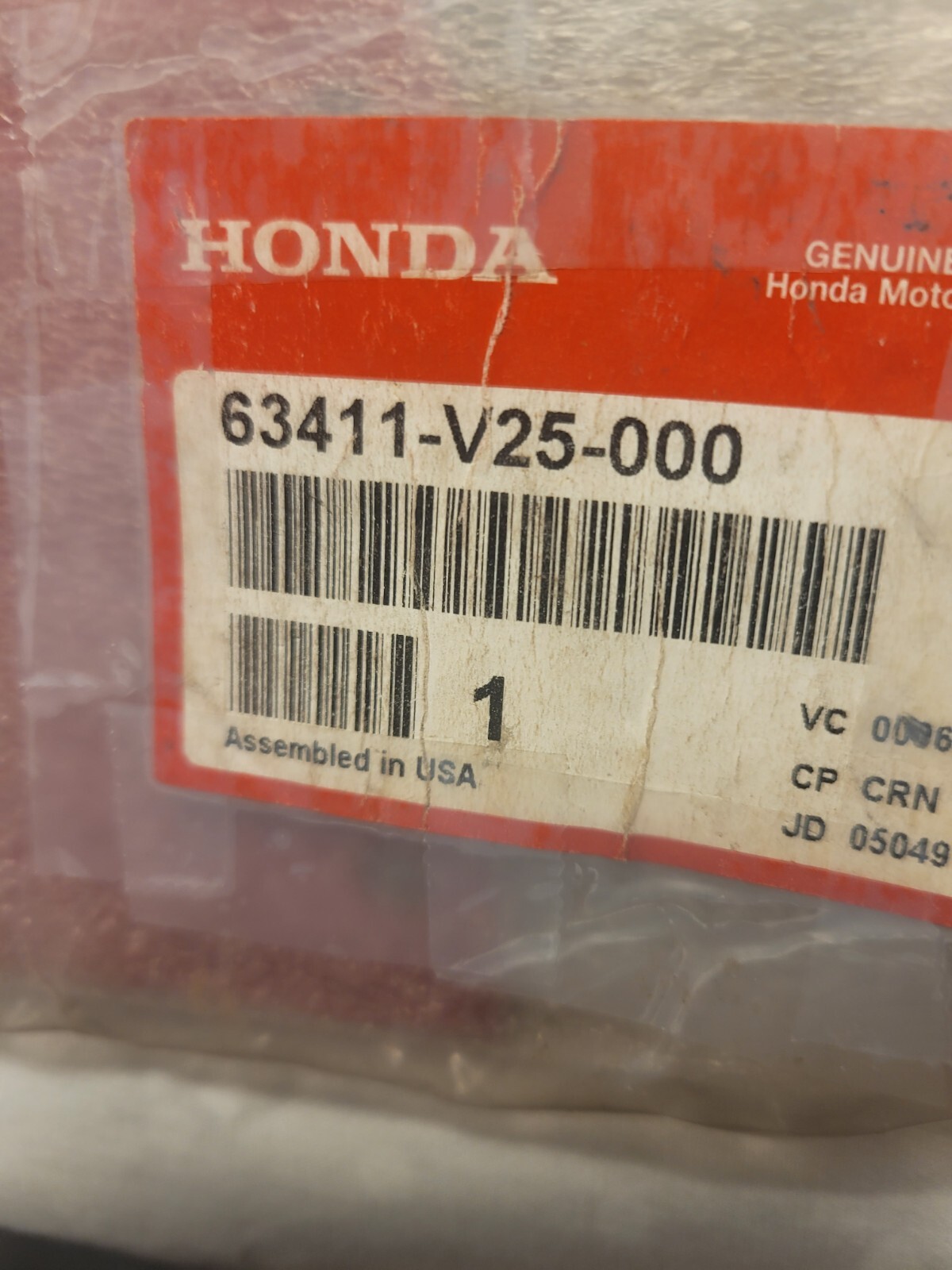 Rr Return Sticker honda lawn mower fender rr part 63411-v25-000 | eBay