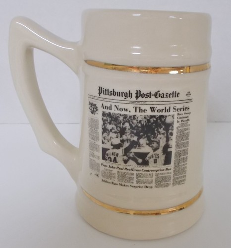 1979 National League Champions Pittsburgh Pirates Post Gazette Stein/Mug (VG) - Picture 11 of 14