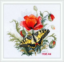 Merejka Counted Cross Stitch Kit Summer Meadow K-206