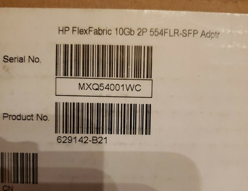 629142-B21 HP 2-Ports 10Gbps 554FLR-SFP+ Network Adapter Factory Sealed - Picture 8 of 8