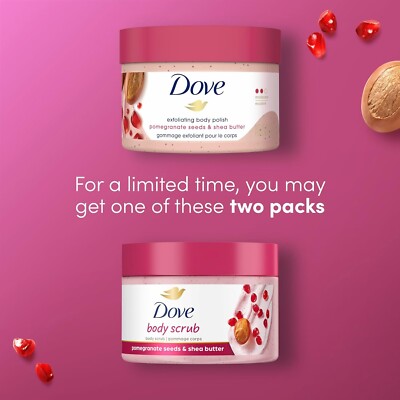 Dove Exfoliating Body Polish Pomegranate & Shea Butter Body Scrub