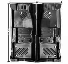 1970 Challenger Complete Floor Panel w/Crossmember & Outer Bracket EDP Dii 6066A
