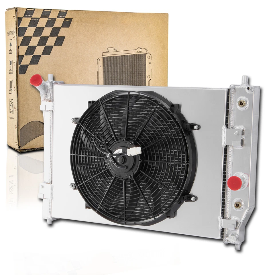 4 Row Radiator Shroud Fan for 2003-2013 Chevy Corvette SSR 2008-2009 Saab 9-7x - Image 3 of 4