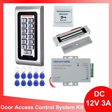 Door Access Control System Kit IP68 RFID Keypad Waterproof 180KG/320lbs Lock