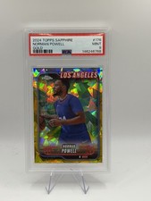 Topps Chrome Sapphire Gold Norman Powell #176 PSA 9 /50 Basketball Card