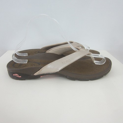 Nuovi sandali donna 9 N Abeo Alea beige metallizzati slide infradito solette ortopediche - Foto 7 di 13