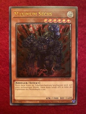 Yu-Gi-Oh! MAXIMUM SECHS, LODT-DE097, ULTIMATE RARE, NEAR MINT, KOMBI-VERSAND!