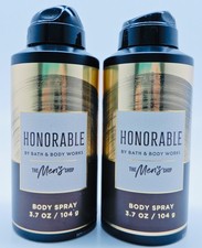 2 BATH BODY WORKS HONORABLE MEN'S COLLECTION BODY SPRAY 3.7oz NEW