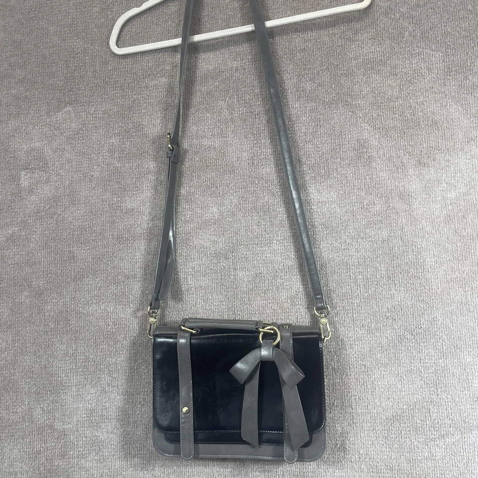 Ecosusi Crossbody Bag Womens Faux Leather Bow Purse Vegan Messenger Handbag - Image 3 of 4