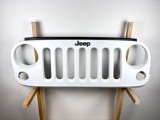 07-18 Jeep Wrangler Jk Front Grille Assembly Pw7 Bright White Oem 07-18 Jeep Wrangler Jk Front Grille Assembly Pw7 Bright White Oem