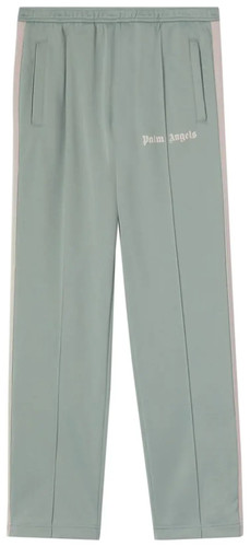 Palm Angels New Slim Track Pants Seafoam Off White Designer Pants NEW