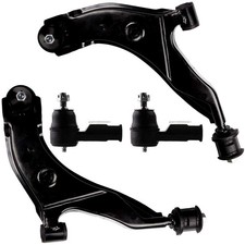 4pcs Front Suspension Kit Control Arm Outer Tie Rod End 96-99 for Hyundai Accent