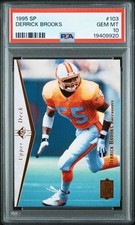 1995 SP #103 Derrick Brooks ROOKIE Card PSA 10 Pop 211 HOF Tampa Bay Buccaneers. rookie card picture
