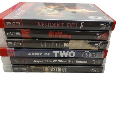 Lot of 6 Games Sony PlayStation 3 Resident Evil 5, The Last of us Plus More
