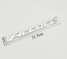 Accord Chrome Silver Boot Badge Emblem 215mm x 23mm for Free Post NEW