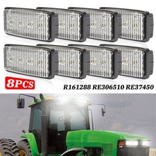 8pcs Led Wrok Light Kit For Deere 8000 Series 8100 8200 8300 8400 8400t