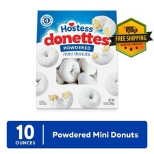 Hostess Donettes Mini Donuts, Powdered, 10 oz Bag