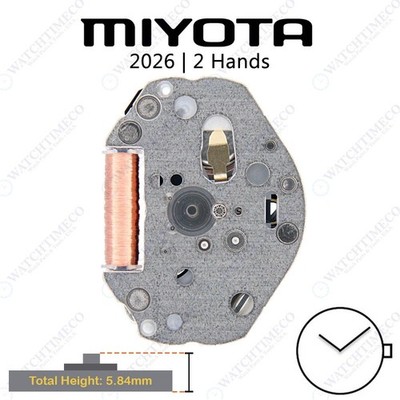 Genuine Miyota 2026 Watch Movement Japan 2 Hands