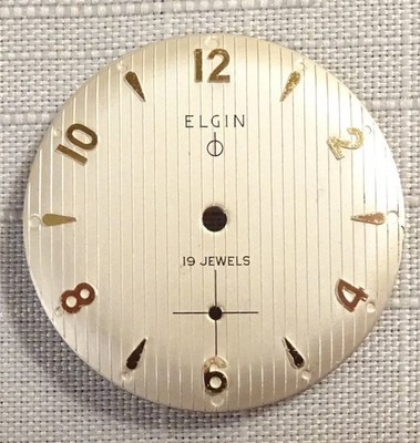Elgin Wristwatch Dial New Old Stock 25.32 mm Diameter For 19J
