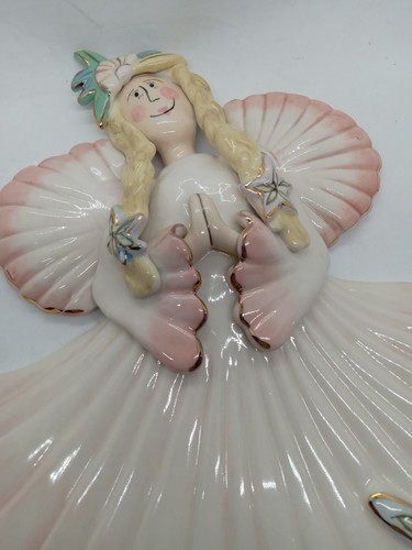 RARO Clayworks di Blue Sky 2005 God's Love Angel Heather miniera d'oro da appendere - Foto 2 di 15