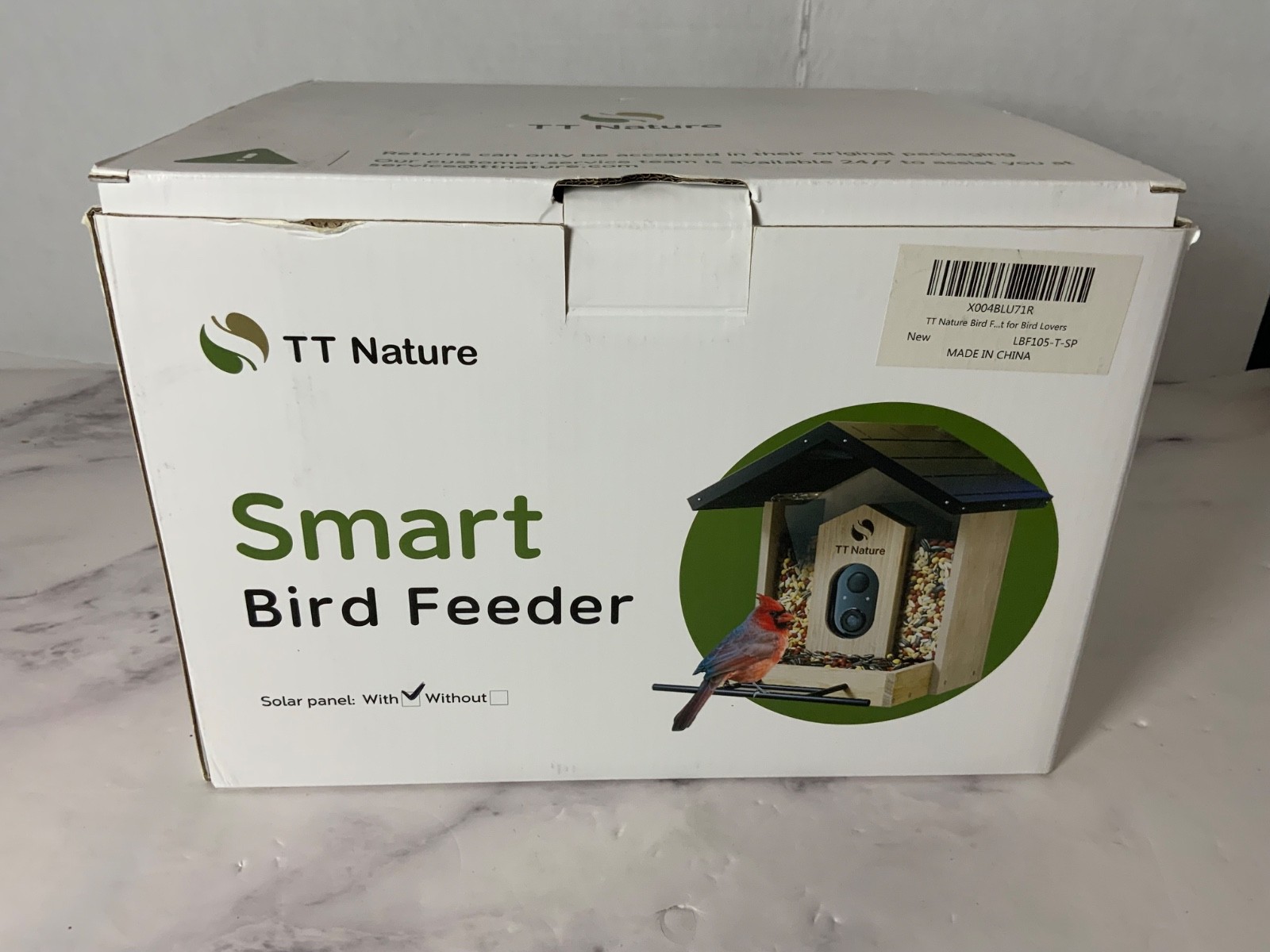 TT Nature Bird Feeder with Camera, Upgraded 1.5L Smart Birdhouse