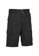 BLU ROCK MEN'S MODERN FIT COTTON FLEX STRETCH CARGO SHORTS - SIZE: 32 - BLACK