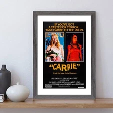 Carrie Movie Poster Repro A4 Size Mounted