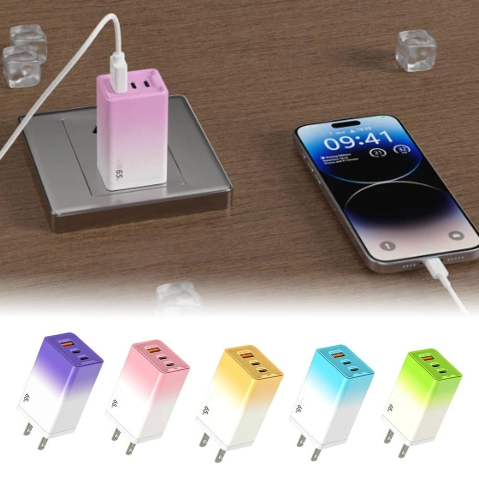 65W Charger Fast Charging Type-C GaN Phone Charger USB-C QC 3.0 Phone Charger N7 - Image 2 of 4