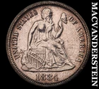 1884 Seated Liberty Dime - Scarce  Better Date  No Reserve  #J9724