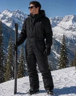 Yeefine One Piece Snowsuit Black Men's Medium Ski Suit Pants and Jacket