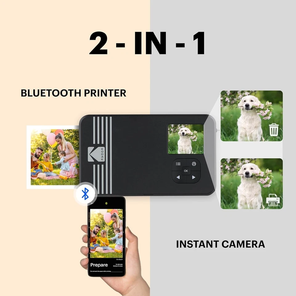 Mini Shot 3 Retro Instant Camera + Printer Bundle - Image 4 of 4