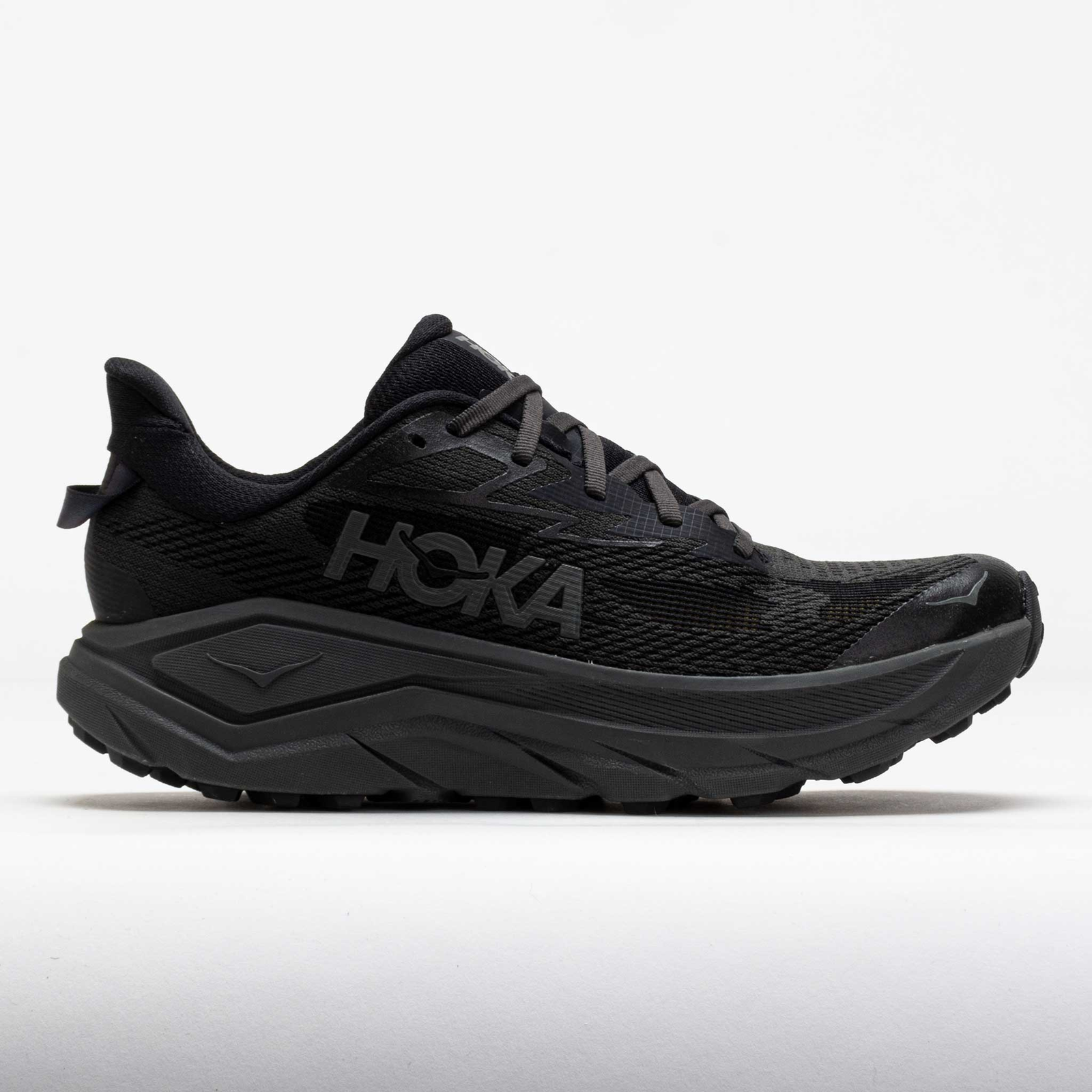 Hoka 1168716-Bckt Challenger 8 Trail Running Shoes for Men - Black/Orbit - 12M