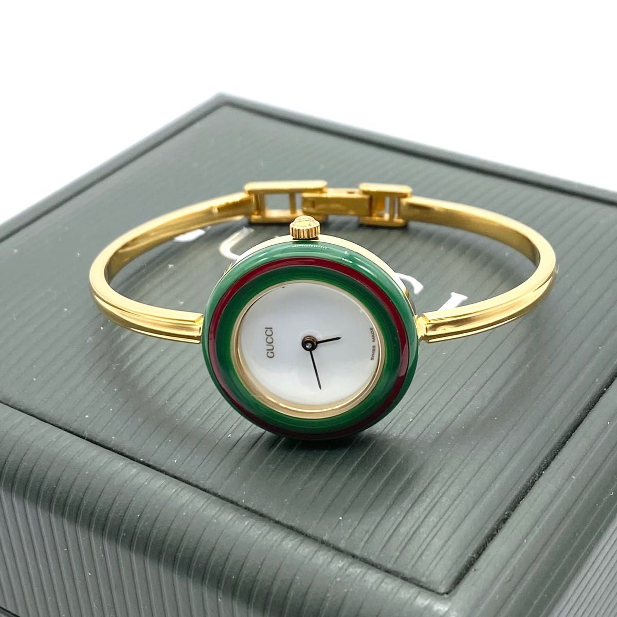 GUCCI Change Bezel Watch 2.5cm Case Gold 16-16.5cm Womens Rare Vintage thumbnail 4