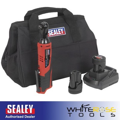 Sealey Ratschenschlüssel 12V Akku 3/8'' Antriebsset 1,5Ah Akkus Ladegerät Tasche