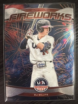 2026 Panini Stars & Stripes #25 - Eli Willits Fireworks Insert - Team USA
