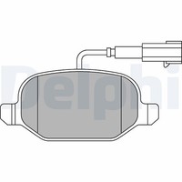 Delphi Bremsbelagsatz, Scheibenbremse Hinterachse U.A. FüR Alfa Romeo, Fiat