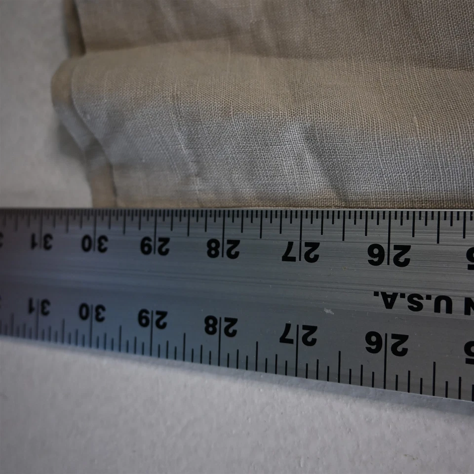 Pantalones clásicos para hombre Lauren Ralph Lauren 38x30 caqui beige 100 % lino frente plano Foto 4 de 4