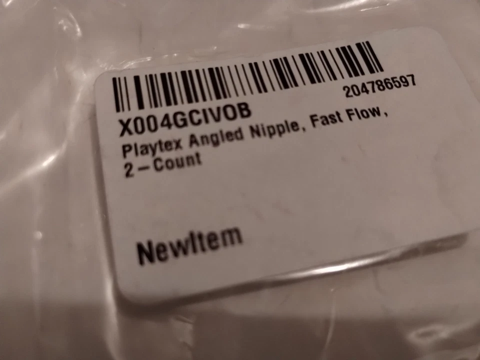 Playtex Angled Nipple, Medium Flow, 2-Count/Pack 6 Total (Lot of 2) New - Image 3 of 3