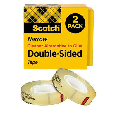 Scotch Double Sided Tape, Office and School Supplies for Arts and Crafts, Altern