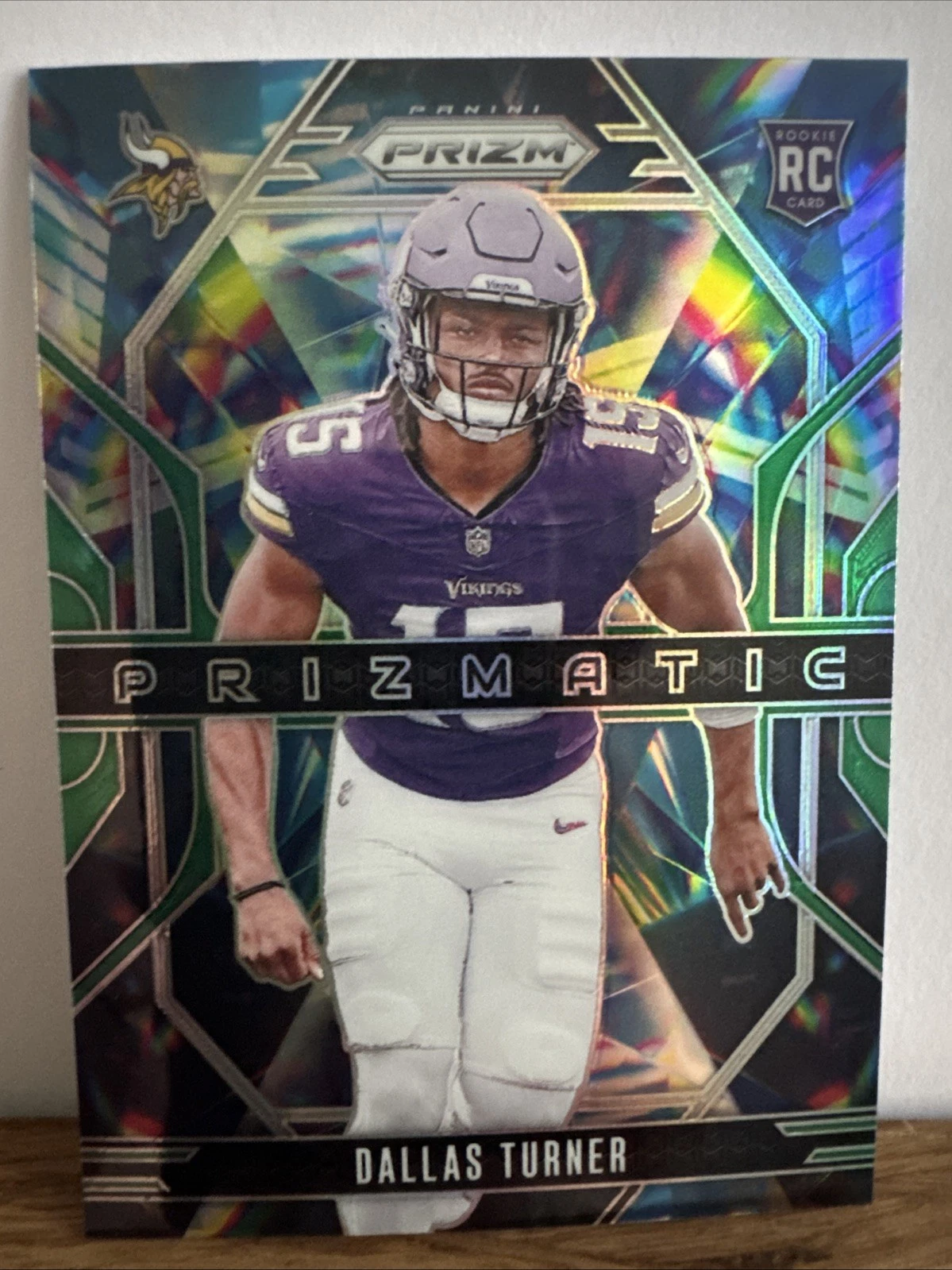 2024 Panini Prizm - Prizmatic Dallas Turner #17 Green Prizm (RC)