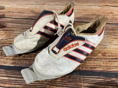 Adidas Vintage Nordic Cross Country Ski Boots Size EU36, US4 Retro Bindings 1261