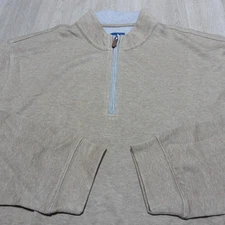 Johnnie-O Men XXL Golf Sully 1/4 Zip Pullover Sweater Cedar LS